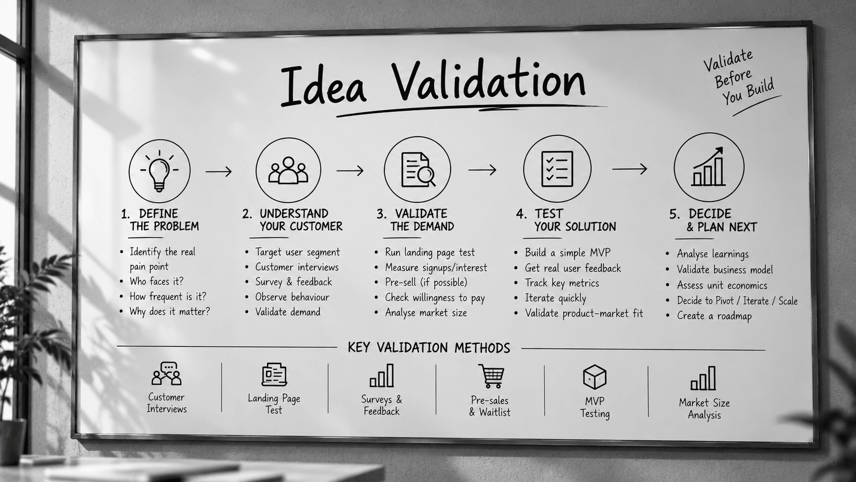 Idea Validation roadmap