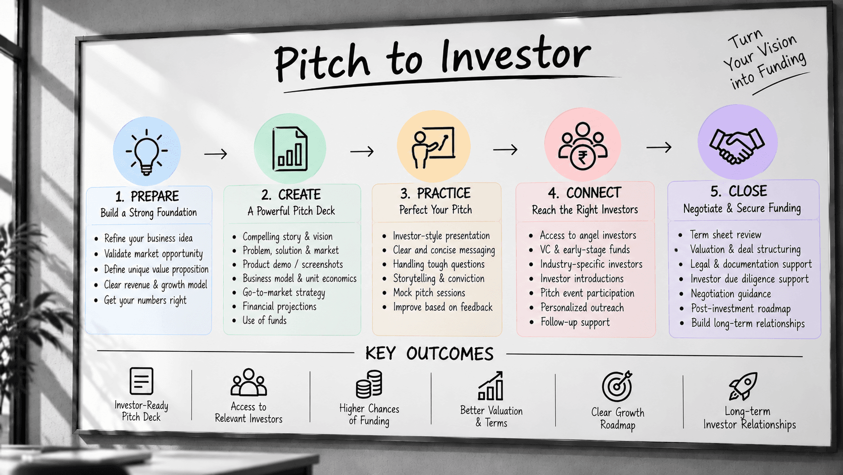 Pitch to Investors roadmap